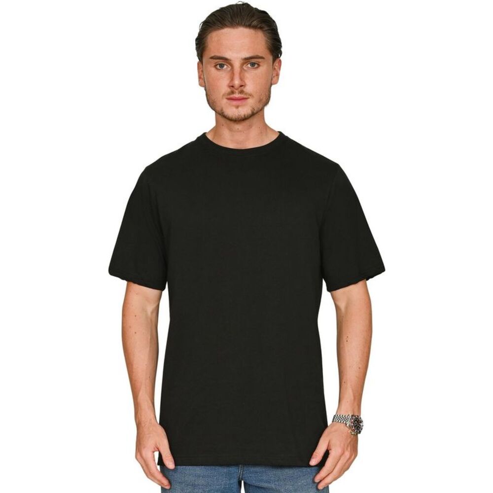 Casual Classics Unisex Adult Core 180 Combed Ringspun Cotton Tall T-Shirt / Blac